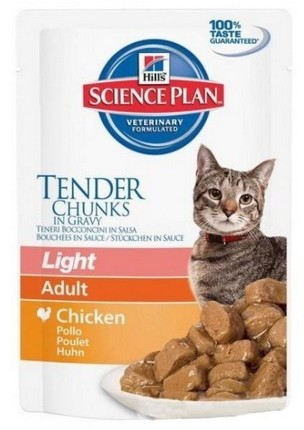 Hills Science Plan Hills Feline Adult Light Chicken Saszetka 85G