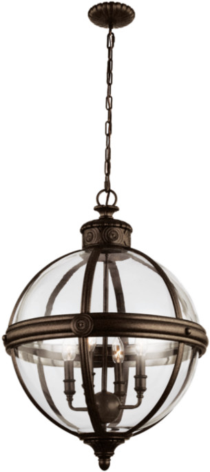 Elstead Lighting Lampa wisząca ADAMSFE/ADAMS/4P BRZ -