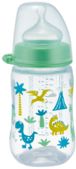 NIP PP Butelka z szeroką szyjką Trendy Boy silikonowy smoczek do mleka rozm. od urodzenia2