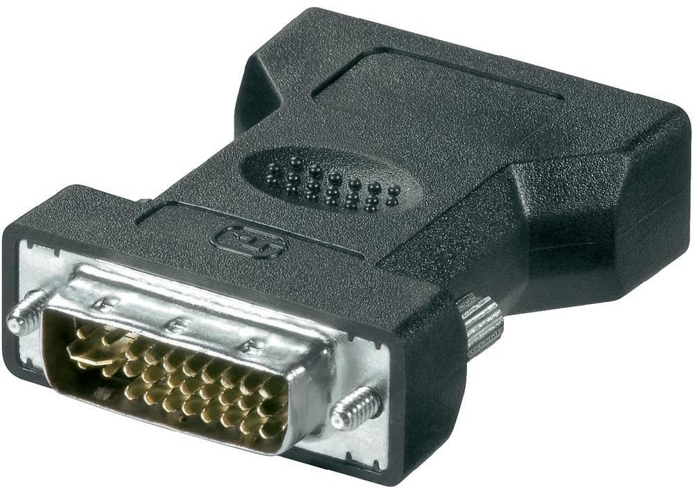 goobay Przejściówka adapter DVI VGA 68030 [1x Złącze męskie DVI 24+5-pin 1x Złącze żeńskie VGA ]