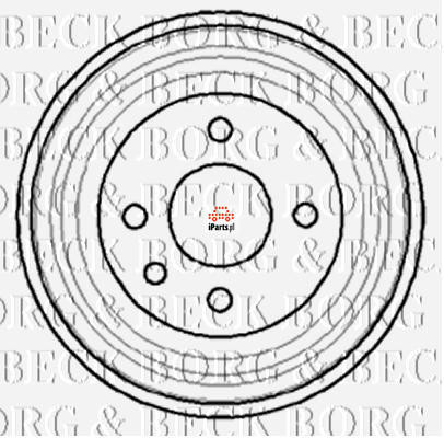 BORG & BECK Bęben hamulcowy BBR7040