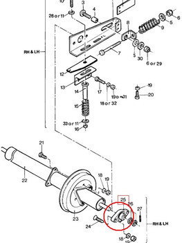 CNH ŁOŻYSKO Z OBUDOWĄ DOLNEGO WAŁKA GARDZIELI 89514667