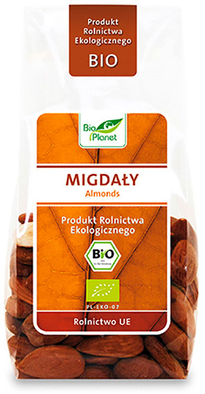 Bio Planet Migdały, produkt rolnictwa ekologicznego 100g 5907814660435