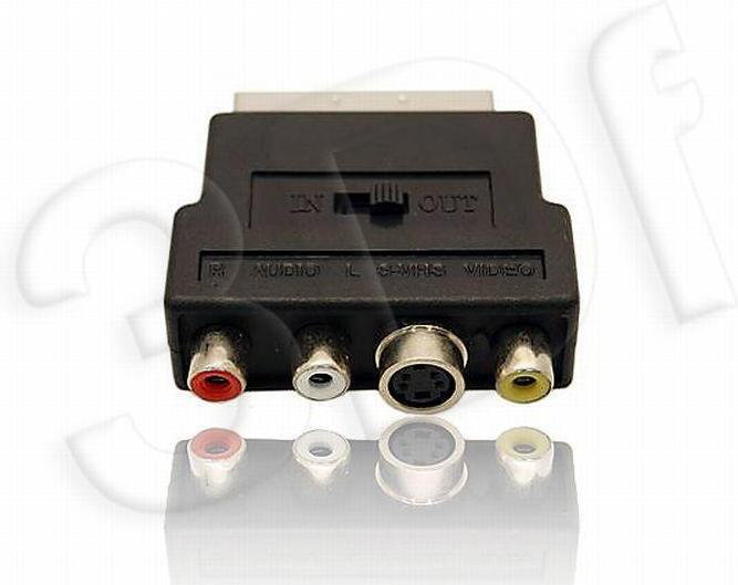 Gembird Adapter EURO->SVHS-3XRCA (CHINCH) (CCV-4415)