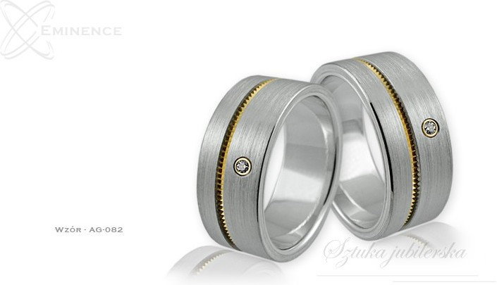 Eminence Obrączki srebrne - wzór Ag-082
