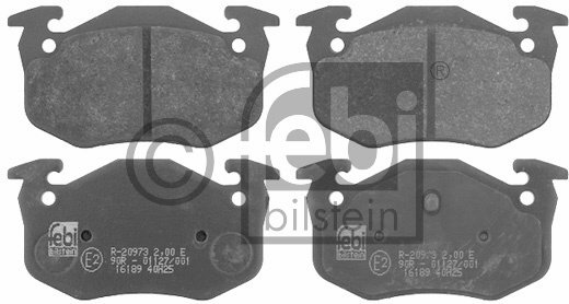 FEBI BILSTEIN Zestaw klocków hamulcowych, hamulce tarczowe 16189
