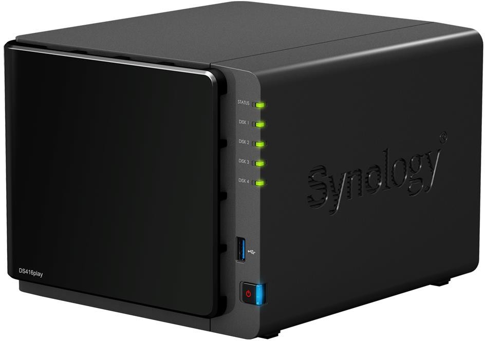 Synology DS416play 4xHDD,2x1.6-2,48GHz 1GB 3xUSB 2xLAN DS416play następca DS415play (DS416play (następca DS415play))