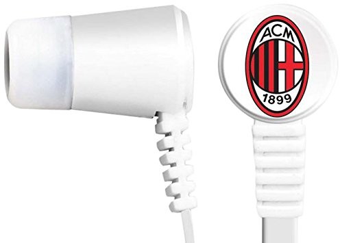 techmade Techmade słuchawki Edition AC Milan 1899, mikrofon i przycisk funkcyjny, biały TM-YL-IP001-MIL