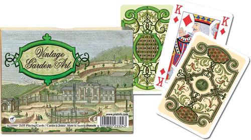 Piatnik Karty do gry 2 talie Vintage Garden Art