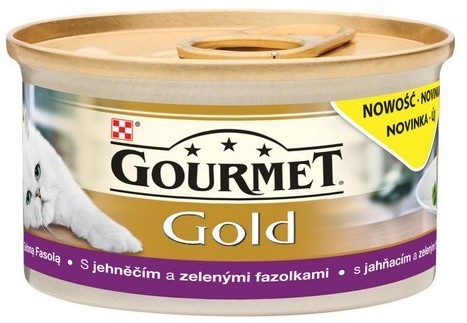 Purina Gourmet Gold Savoury Cake z Jagnięciną i zieloną fasolą 85g 13062