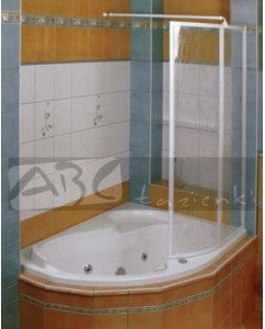 Ravak Ścianka wannowa VSK2 L/P 150 (ROSA I 150, ROSA II 150)transparent 76L80100