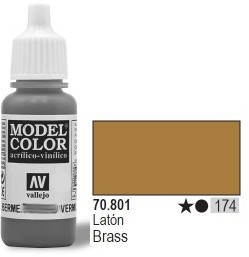 Vallejo Farba Nr174 Brass Mettalic 17ml 441670