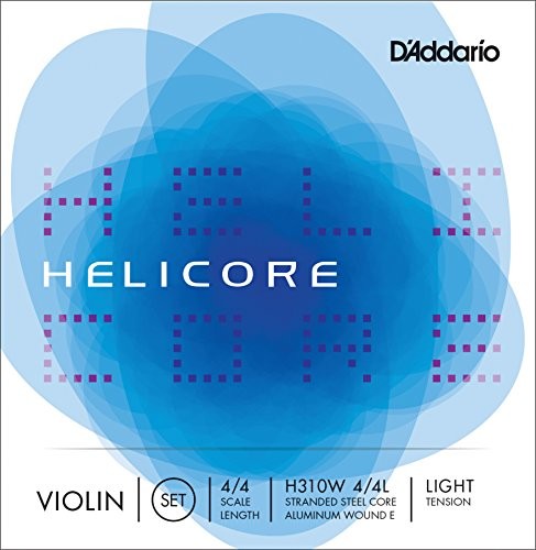 D'Addario h310 W-4/4L Helicore skrzypce komplet strun wielokrotnie verdrillter rdzenia 4/4 Light H310W 4/4L
