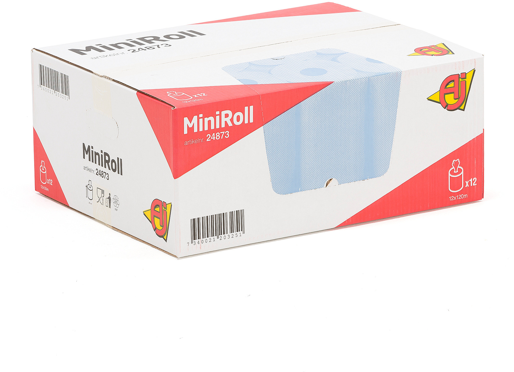 AJ Ręczniki w rolce 120 metrów 12 sztuk 24873