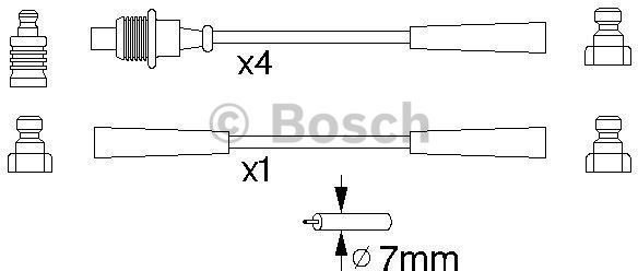 Bosch Zestaw przewodów zapłonowych 0 986 356 820