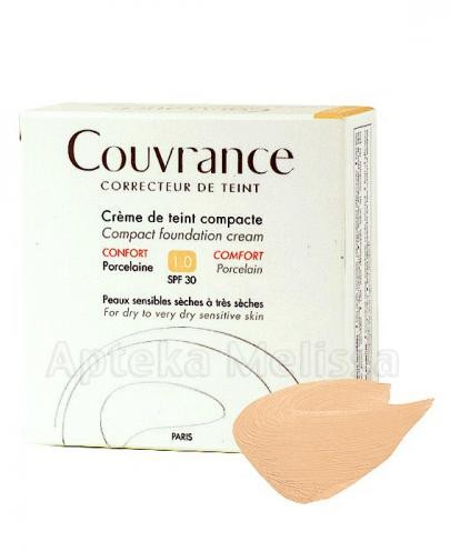 Avene COUVRANCE COMFORT SPF30 Kremowy podkład w kompakcie 01 porcelanowy 10 g 7068706