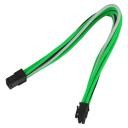 Nanoxia 8-Pin PCI-E przedłużacz 30cm, zielono-biało-czarny NX8PE3EGWS
