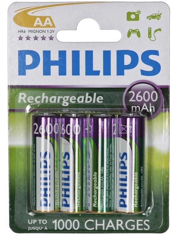 Philips AA 2600 mAh 4 SZT R6B4B260/10