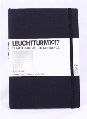 Leuchtturm1917 Notatnik Agenda Medium A5 Slim czarny linie 308290