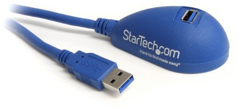 STARTECH.COM Startech USB kabel przedłużający wtyczka na gniazdo z podstawą 1,5 m, niebieski niebieski