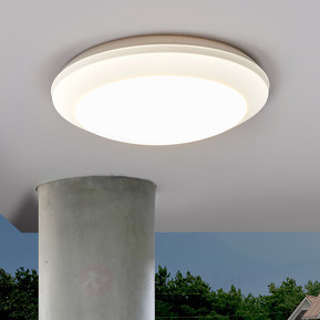 Fumagalli Biała lampa sufitowa UMBERTA z czujnikiem, 2xE27