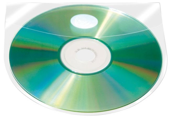 Q-Connect Kieszeń samoprzylepna z klapką na CD/DVD 10 szt. - QCON155 NB-5466