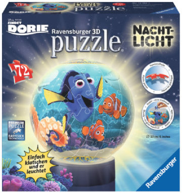 Ravensburger Puzzle/kula 3D - Lamkpa nocna Disney Pixar Gdzie jest Dorie 12189