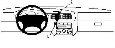 Brodit ProClip for Skoda Octavia Classic 01  04 Czarny 852437