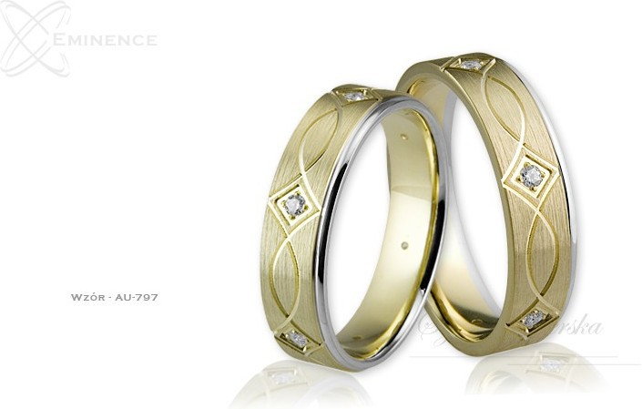 Eminence Obrączki ślubne - wzór Au-797