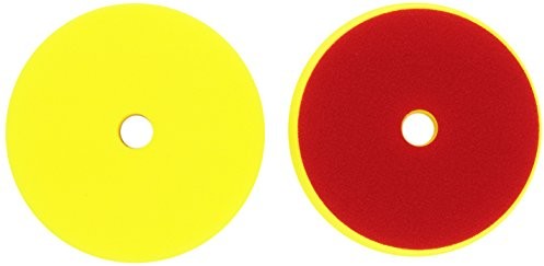 ALCLEAR 50145M Polierpad, Medium für RUPES Maschinen, Durchmesser : 145/128 x 25 mm, gelb ,2er Set (50145M_2)