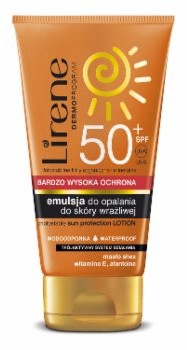 Lirene EMULSJA DO OPALANIA DO SKÓRY WRAŻLIWEJ SPF 50+ 61379160