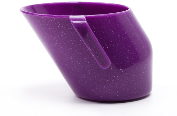 Doidy Cup Kubeczek fiołkowy brokat DC20