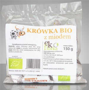 Ekoflorka KRÓWKI Z MIODEM BIO 150 g