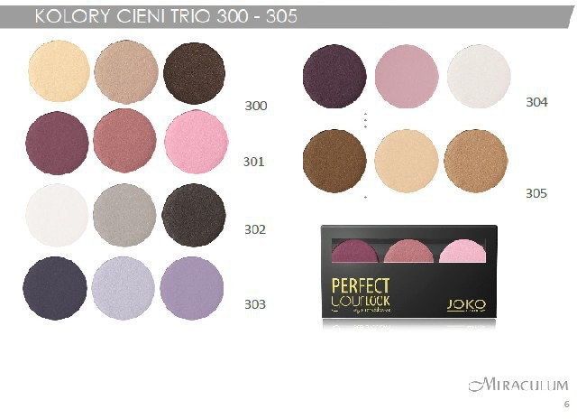 Joko cienie TRIO PERFECT YOUR LOOK NR 305