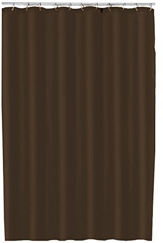 MSV 140774 do zasłony prysznicowej poliester + tworzywo sztuczne polipropylenu Czekolada 180 x 200 x 0,1 cm  12 pierścieni (1358/140774)