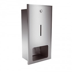 Merida Wnękowy dozownik mydła w płynie 800 ml stal matowa 5002S