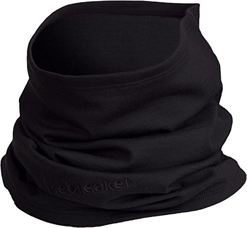Icebreaker Schal Flexi Chute męska chusta na szyję, ogrzewająca, czarny, OS 100962001
