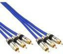 InLine Kabel Cinch Audio/Video - pozłacane styki - 3x Cinch 10m 89610P)