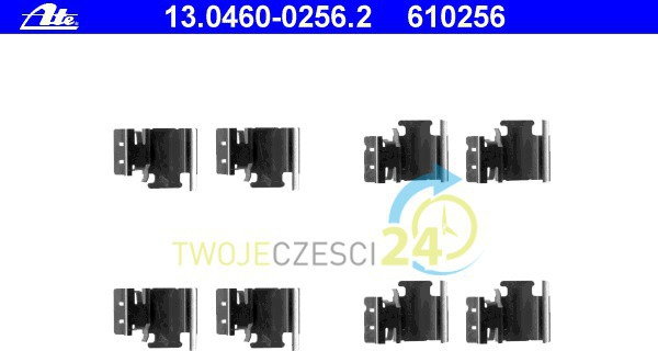 ATE Zestaw akcesoriów, klocki hamulcowe 13.0460-0256.2