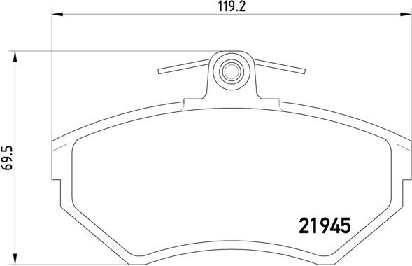 Mintex Zestaw klocków hamulcowych, hamulce tarczowe MDB1868