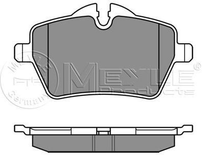 MEYLE Zestaw klocków hamulcowych, hamulce tarczowe 025 239 8418