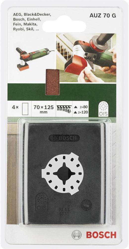 Bosch Profil ścierny do multinarzędzia AUZ 70 G 2609256D18 Pasuje do marki multinarzędzia) Fein Makita Milwaukee Metabo 1 szt 2609256D18