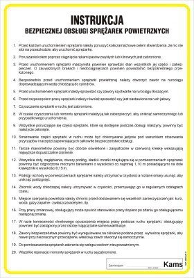 TD IAF24 Instrukcja w sprawie bezpieczeństwa pracy przy sprężarkach powietrznych