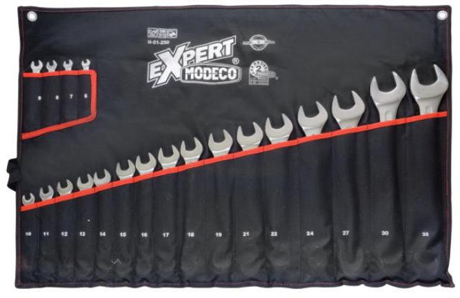 Modeco Komplet 20 kluczy płasko - oczkowych MN-51-250