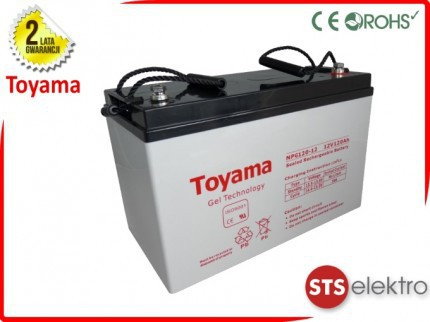 Toyama Akumulator żelowy NPG120-12 120Ah 12V