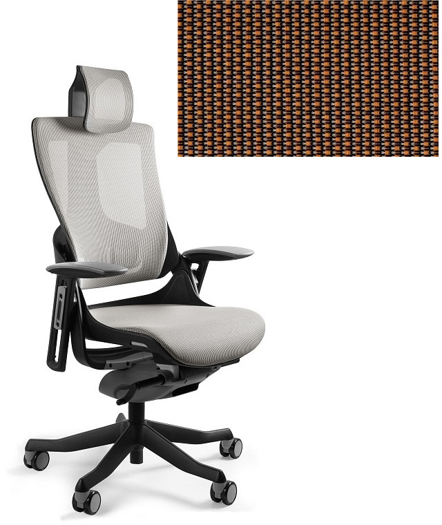 Unique Fotel biurowy Wau 2 pomarańczowy W-709B-NW45