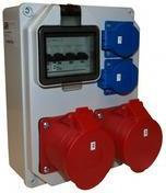 PCE Rozdzielnia stacjonarna 2x32A/5P+2GS 230V z zabezpieczeniem mikołajki 200zł