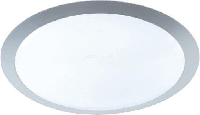 Trio Leuchten Nowoczesna okrągła lampa sufitowa stal wbudowany LED - Gonzalo