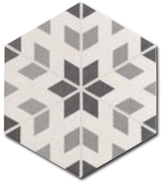 Equipe Hexatile Harmony B&W 17,5x20