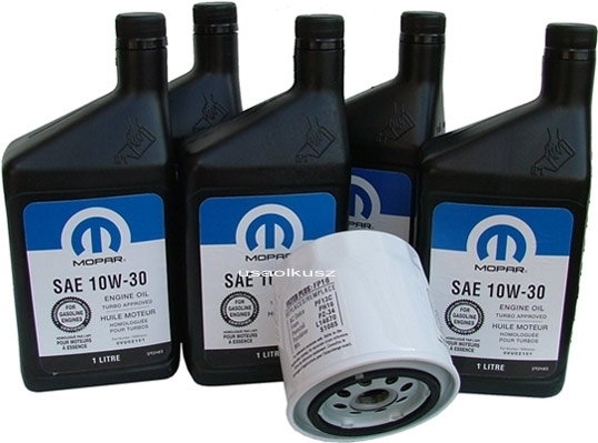 MOPAR Filtr + olej Dodge Chager 10W30